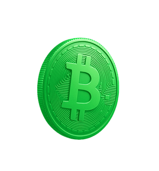 Tarjeta flotante con información de análisis del mercado cripto